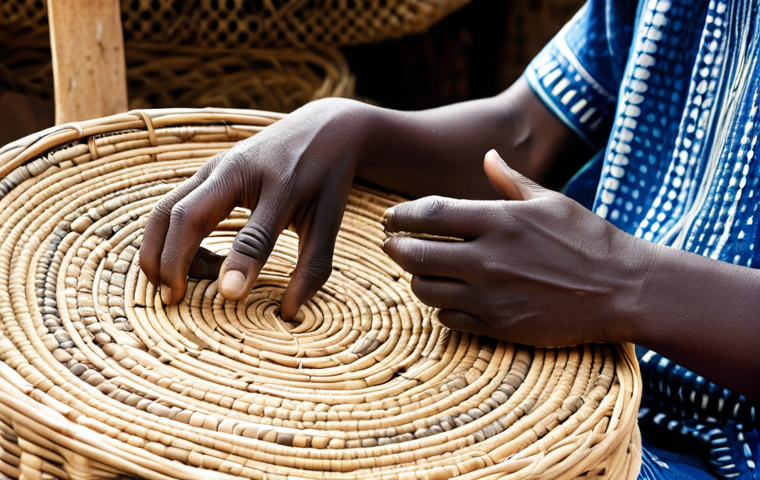 차드의 주요 재래시장과 쇼핑 팁 - **

"A street food vendor in a Chadian market, fully clothed, preparing "Poisson Braisé" (grilled fi...