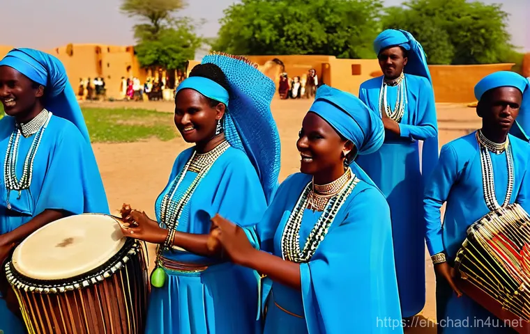 차드의 영화 및 엔터테인먼트 산업 - **Prompt: The Spirit of Chadian Cinema: Authentic Narratives and Visual Poetry**
    A wide shot cap...